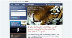 Desktop Screenshot of grouptripsscotland.co.uk
